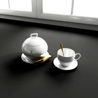 Convex Kitchen Decorations Sugar bowl cup 3D Model