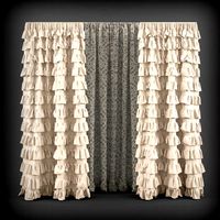 Curtain 3D model 16