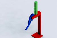 Rack pinion lever