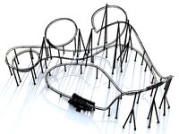 Roller Coaster Track and Train