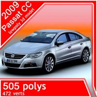 2009 volkswagen Passat CC 3D Model