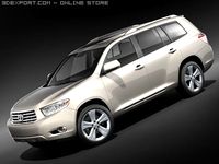 Toyota Highlander 2008 3D Model
