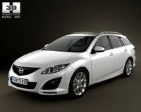 Mazda 6 Wagon 2011 3D Model