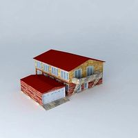 Low Poly Typical Family House/Condominium