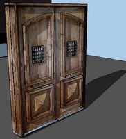 Haunted house door