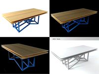 Double Bamboo Table
