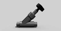 50mm - PVC Angle seat valve SC spigots - Autodesk Inventor