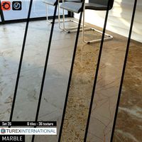TUREX INTERNATIONAL Marble Tiles Set