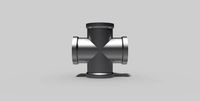 3-4 Inch BSP - Cross - Autodesk Inventor