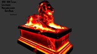 Lava Lion Statue