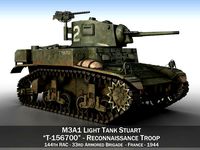 M3A1 Light Tank Stuart  156700