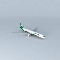 Eva Air Boeing 777 35E ER B 16725 New Livery 2015 Wi-Fi Dome