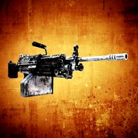 M249 Machine gun low poly