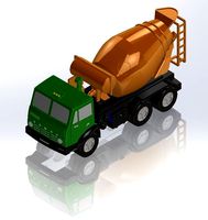 KamAZ concrete mixer | 3D
