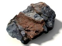 Scanned Bright Rock Formation