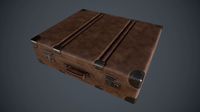 Lowpoly PBR Leather Briefcase