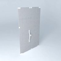 Glass door fixed