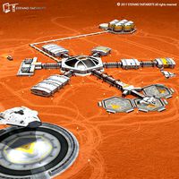 Moon or Mars base