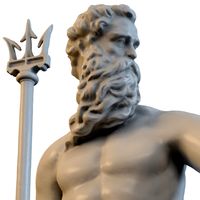 Sea God Poseidon 3D Model