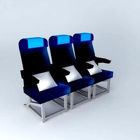 Economy Class Airplane Seats