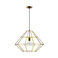 Golden Wire Ceiling Lamp