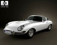 Jaguar E type coupe 1961 3D Model