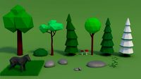 Forest Assets   Low Poly