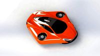 McLaren Turbo Flying Concept Car 3D Model
