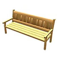 Wooden bench