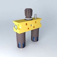 Filter regulator lubricator 3 8 preassembled