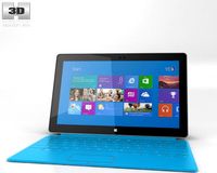 Microsoft Surface with Touch Cover 3D Model