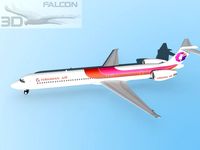 Falcon3D MD 80 Hawaiian 3D Model