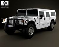 Hummer H1 wagon 2005 3D Model