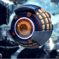 Eyeborg Sci-Fi Robot Game Model