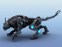 Robot Tiger 3D Model