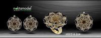 Jewelry Set - Ring - earrings - Locket  HSFZ-A014 | 3D