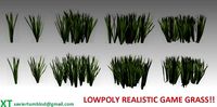 Lowpoly common grass