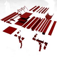 Elements of the roof 3D Model