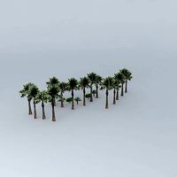 Trees in front of the Presbyterian Cathedral of Rio de Janeiro