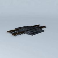 Eco Rail Track Walkover Old Wooden Split Sleepers