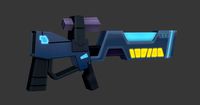 Low poly Sci-fi Gun Model