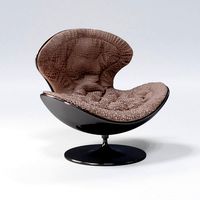Giovannetti JETSONS armchair HD -  brown crocodile suede leather