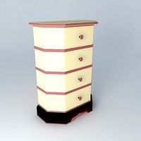 Hall Stand 4 Drawers
