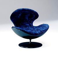 Giovannetti JETSONS armchair HD and Lowpoly - blue