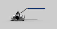 3-4 Inch BSP - Three-way ball valve NO - Autodesk Inventor