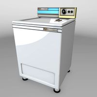Vintage Washing Machine 1967 - Low Poly