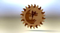 Wooden sun clock asm