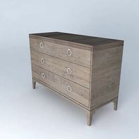 Zinc Door Redford House Bennett 3 Drawer Dresser