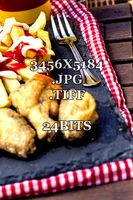 Chiken Wings with Fries 1A Stock photography
