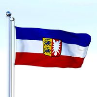 Animated Schleswig-Holstein German State Flag